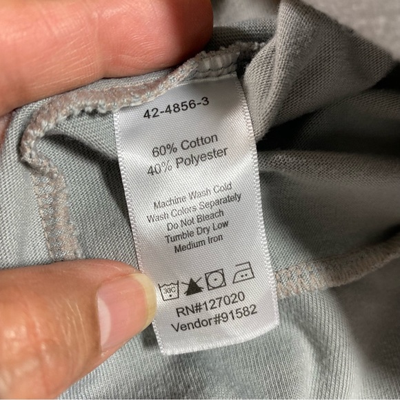 MetroStyle Zip Hoodie Sweatshirt 3/4 Wide Sleeves Large Gray Hoodie Poc… - Picture 5 of 10